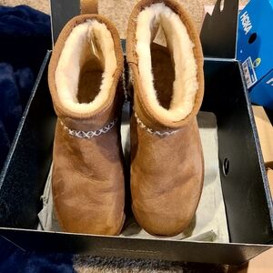 EMU Australia Stinger Knit Flatform Chestnut NEW